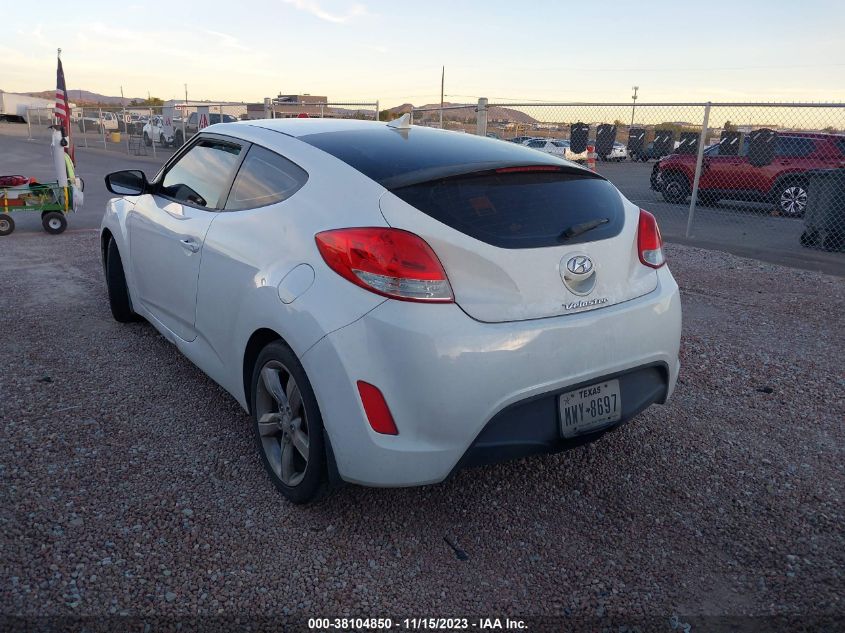 2013 HYUNDAI VELOSTER W/BLACK INT - KMHTC6AD7DU141876