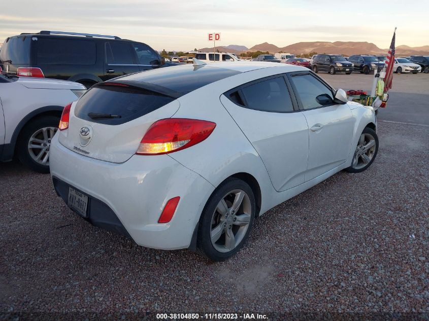 2013 HYUNDAI VELOSTER W/BLACK INT - KMHTC6AD7DU141876
