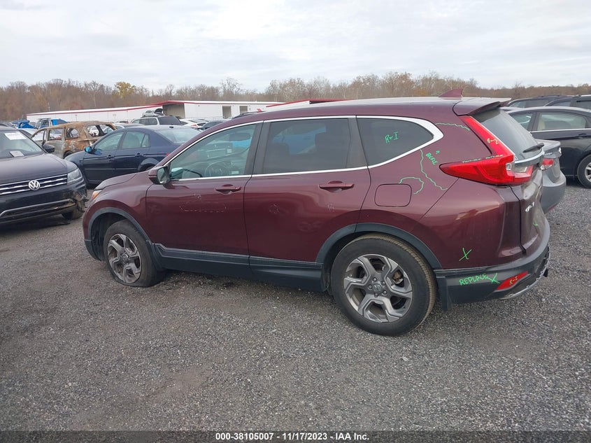 VIN 7FARW2H86JE017761 2018 HONDA CR-V EXL