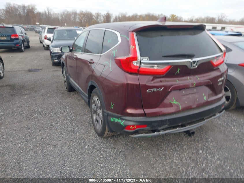 VIN 7FARW2H86JE017761 2018 HONDA CR-V EXL