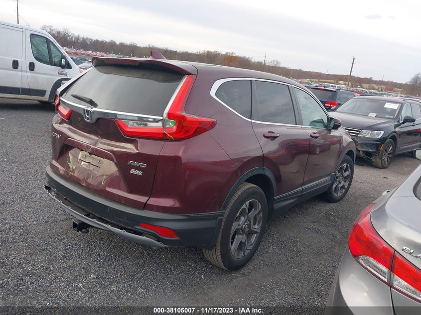 VIN 7FARW2H86JE017761 2018 HONDA CR-V EXL