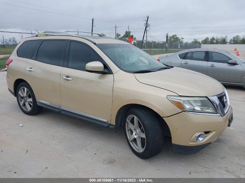 2013 NISSAN PATHFINDER PLATINUM - 5N1AR2MN6DC657168