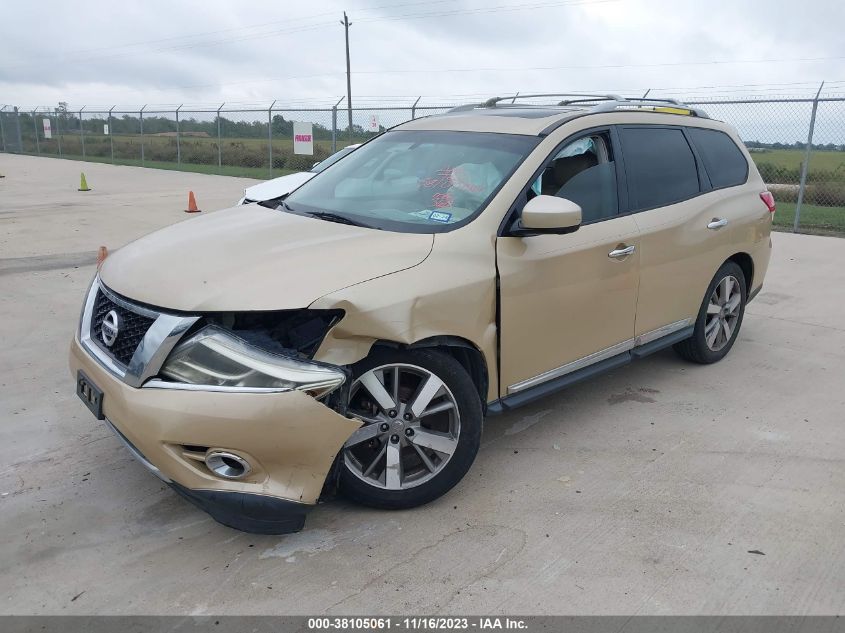 2013 NISSAN PATHFINDER PLATINUM - 5N1AR2MN6DC657168