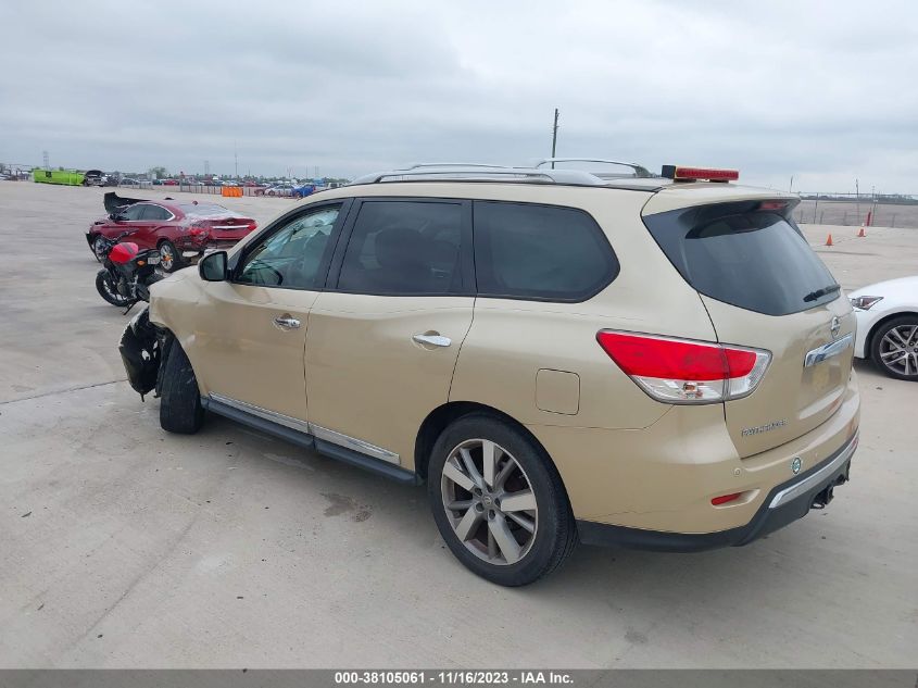 2013 NISSAN PATHFINDER PLATINUM - 5N1AR2MN6DC657168