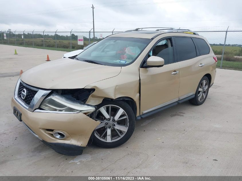 2013 NISSAN PATHFINDER PLATINUM - 5N1AR2MN6DC657168