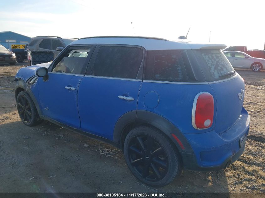 2013 MINI COUNTRYMAN COOPER S WMWZC5C56DWP30823