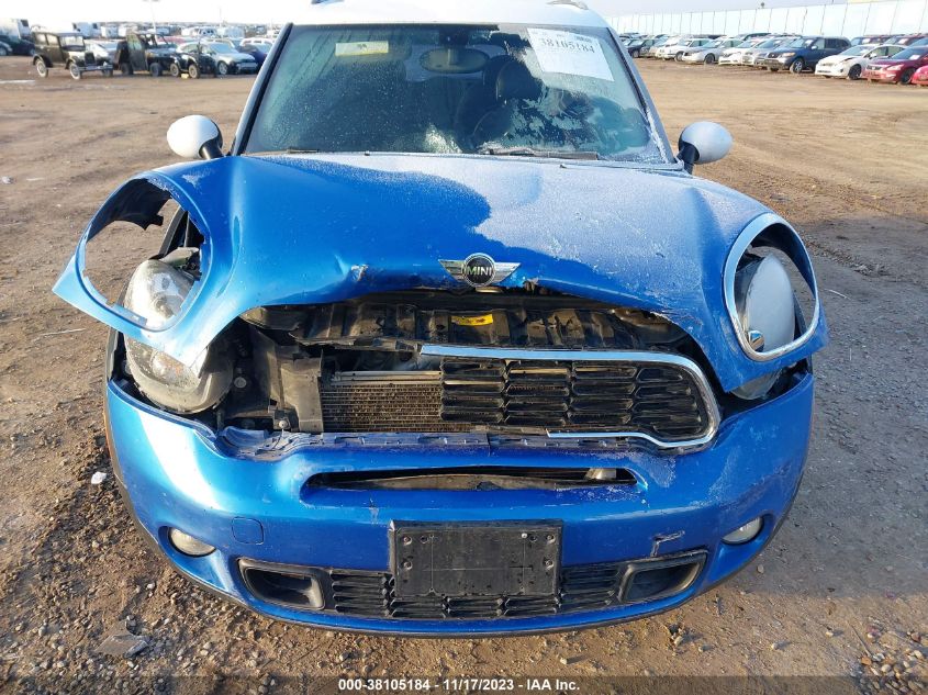 2013 MINI COUNTRYMAN COOPER S WMWZC5C56DWP30823