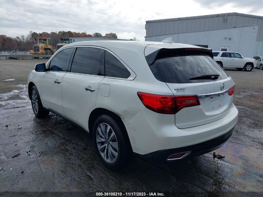 2015 ACURA MDX TECHNOLOGY PACKAGE - 5FRYD4H49FB001761