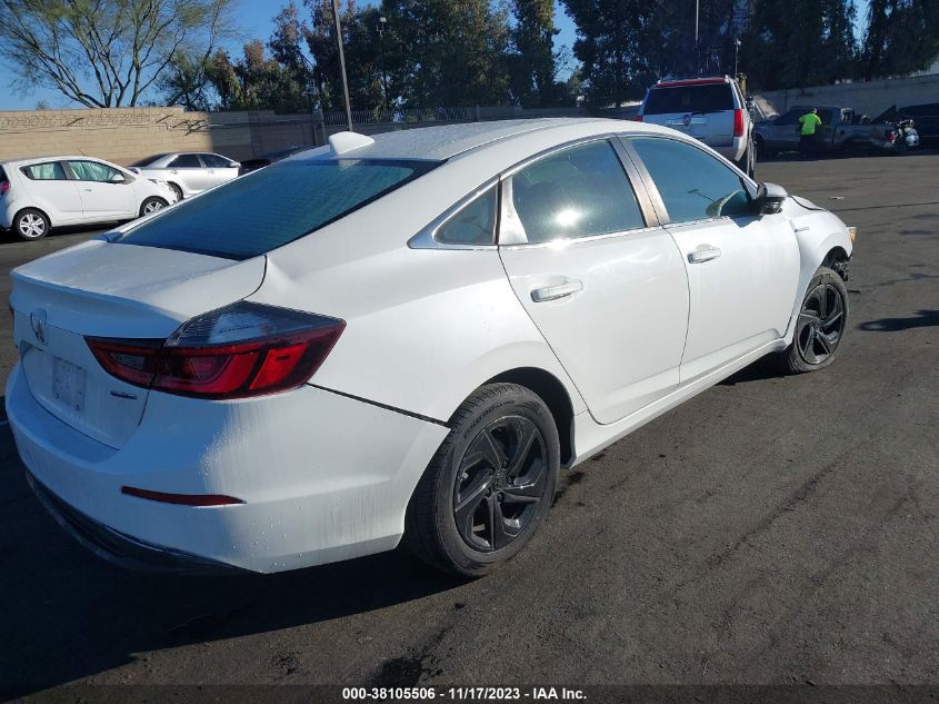 2019 HONDA INSIGHT EX - 19XZE4F50KE025378