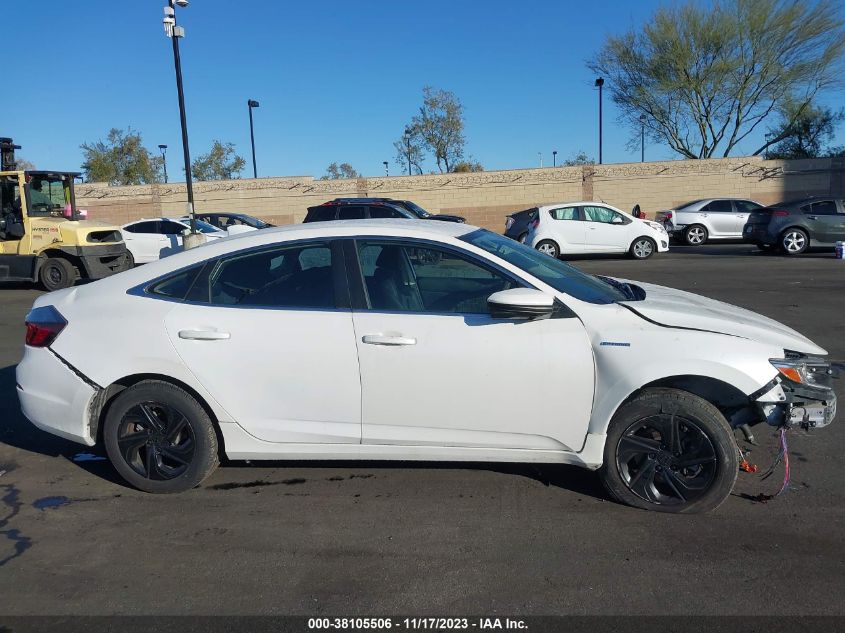2019 HONDA INSIGHT EX - 19XZE4F50KE025378