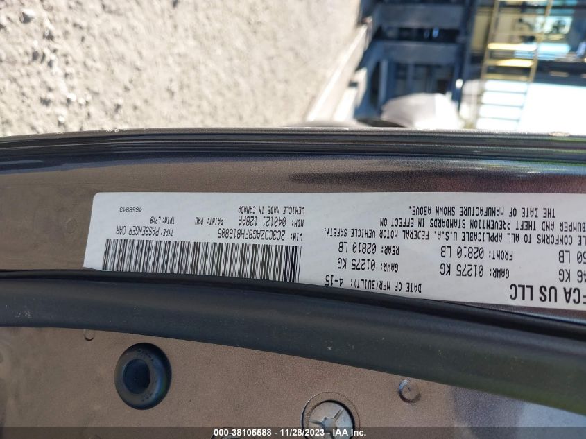 2015 DODGE CHALLENGER SXT OR R/T - 2C3CDZAG8FH816805