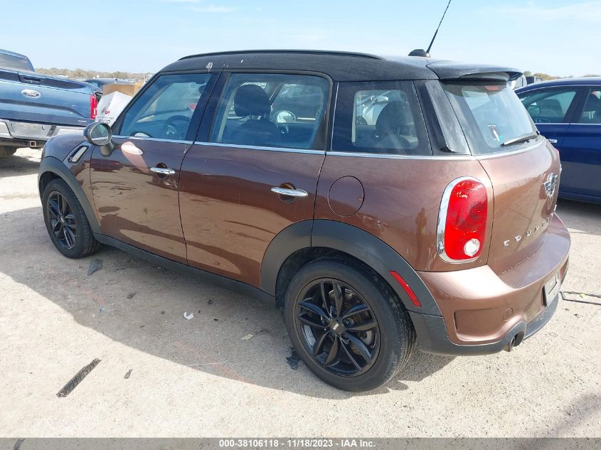 2014 MINI COUNTRYMAN COOPER S WMWZC3C58EWP25144