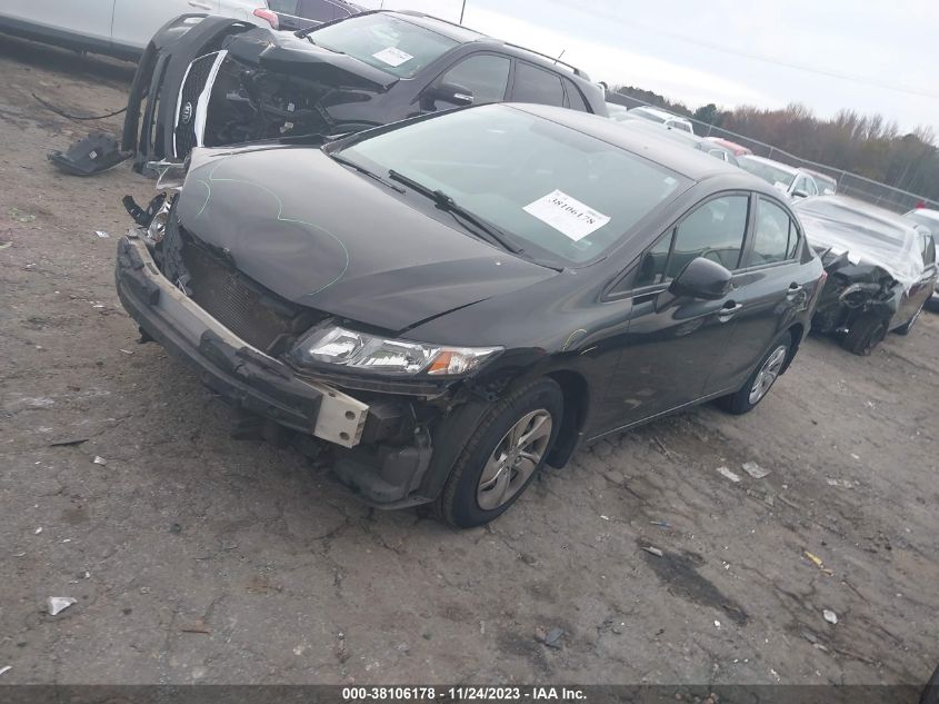 2013 HONDA CIVIC LX - 2HGFB2F52DH574458
