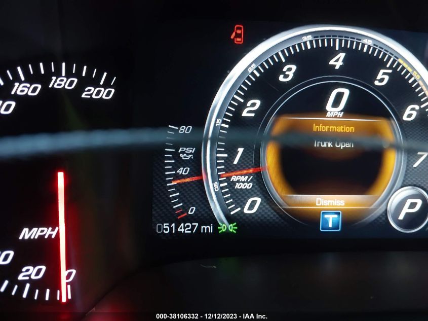 2014 CHEVROLET CORVETTE STINGRAY 1G1YF3D7XE5128663