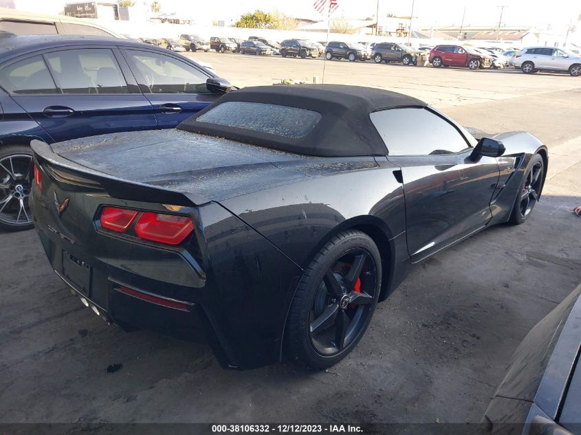 2014 CHEVROLET CORVETTE STINGRAY 1G1YF3D7XE5128663