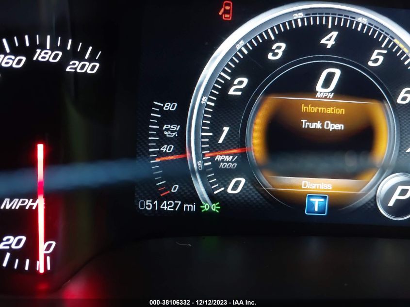 2014 CHEVROLET CORVETTE STINGRAY 1G1YF3D7XE5128663