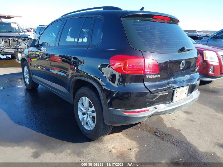 2017 VOLKSWAGEN TIGUAN S/LIMITED - WVGBV7AX9HW508213