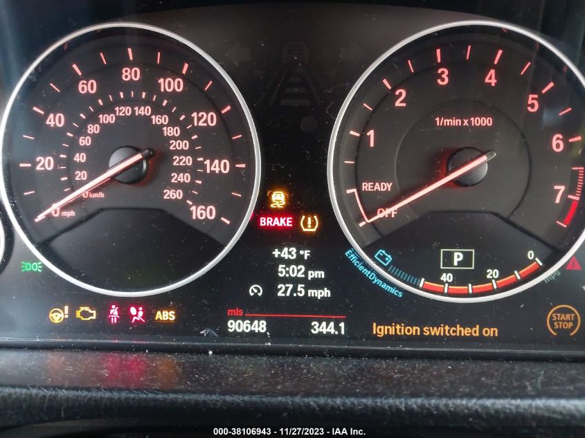 2013 BMW 328I XDRIVE - WBA3B5C59DF593000