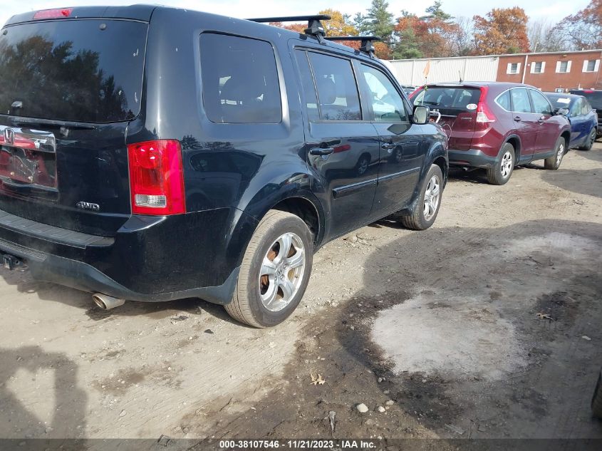2013 HONDA PILOT EXL - 5FNYF4H51DB048767