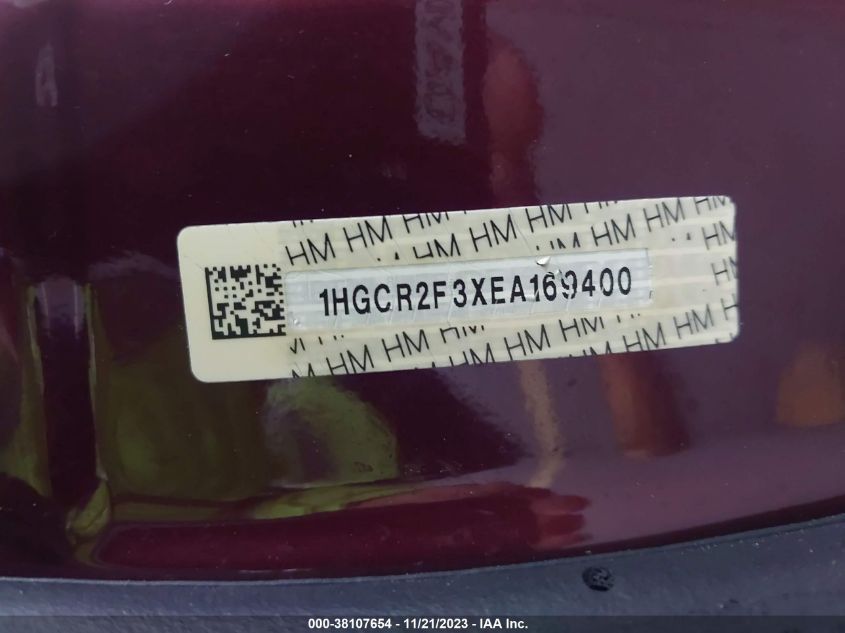2014 HONDA ACCORD LX - 1HGCR2F3XEA169400