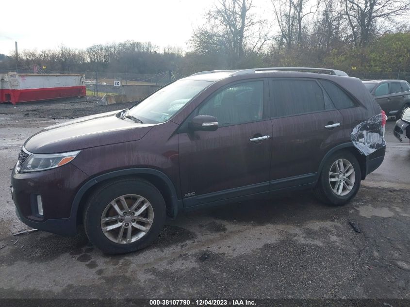 2015 KIA SORENTO LX - 5XYKTCA63FG604634
