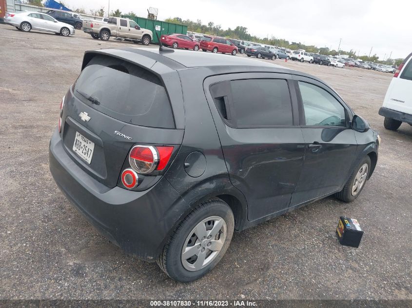 2014 CHEVROLET SONIC LS AUTO - 1G1JA6SH3E4199318