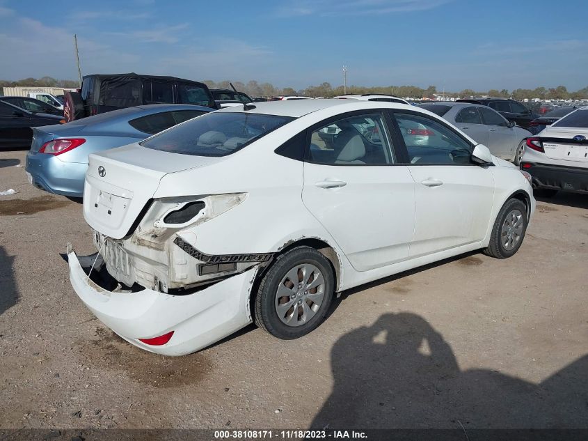 2016 HYUNDAI ACCENT SE - KMHCT4AE1GU956768