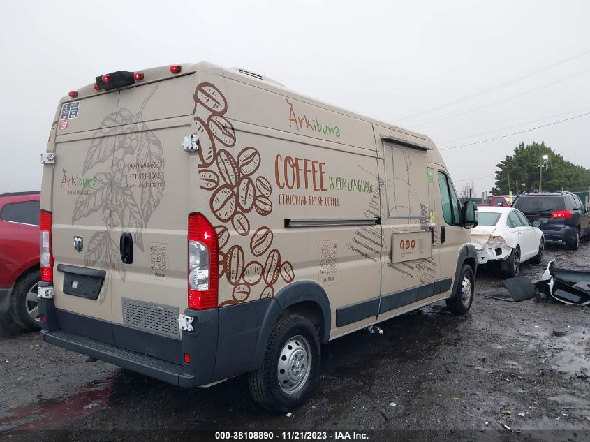 2018 RAM PROMASTER 2500 HIGH ROOF 159" WB 3C6TRVDG8JE139235