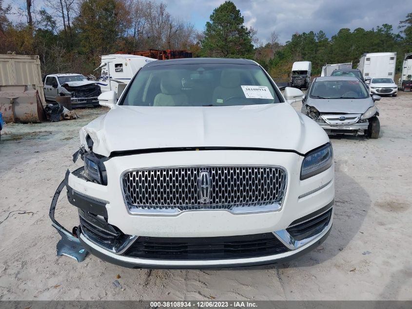 2020 LINCOLN NAUTILUS RESERVE - 2LMPJ8K96LBL10999