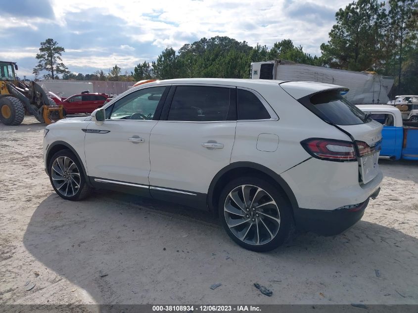 2020 LINCOLN NAUTILUS RESERVE - 2LMPJ8K96LBL10999