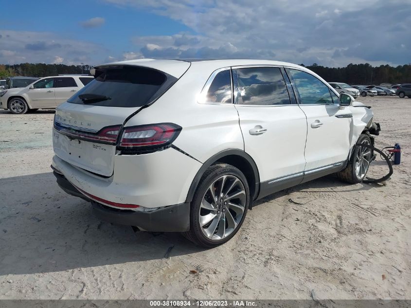 2020 LINCOLN NAUTILUS RESERVE - 2LMPJ8K96LBL10999