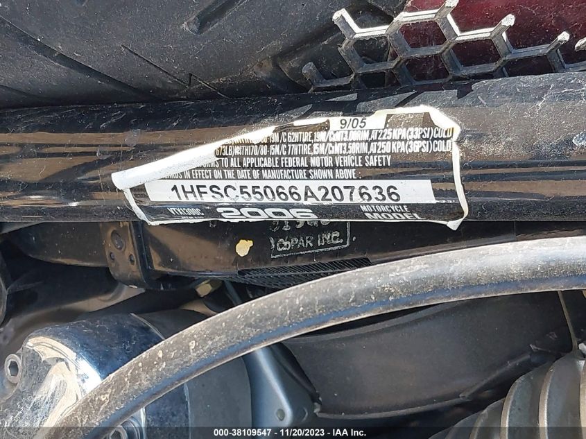 2006 HONDA VTX1300 C 1HFSC55066A207636