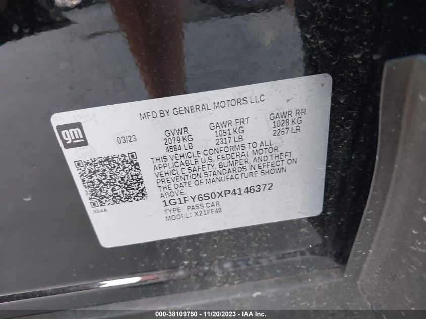 2023 CHEVROLET BOLT EUV FWD LT - 1G1FY6S0XP4146372