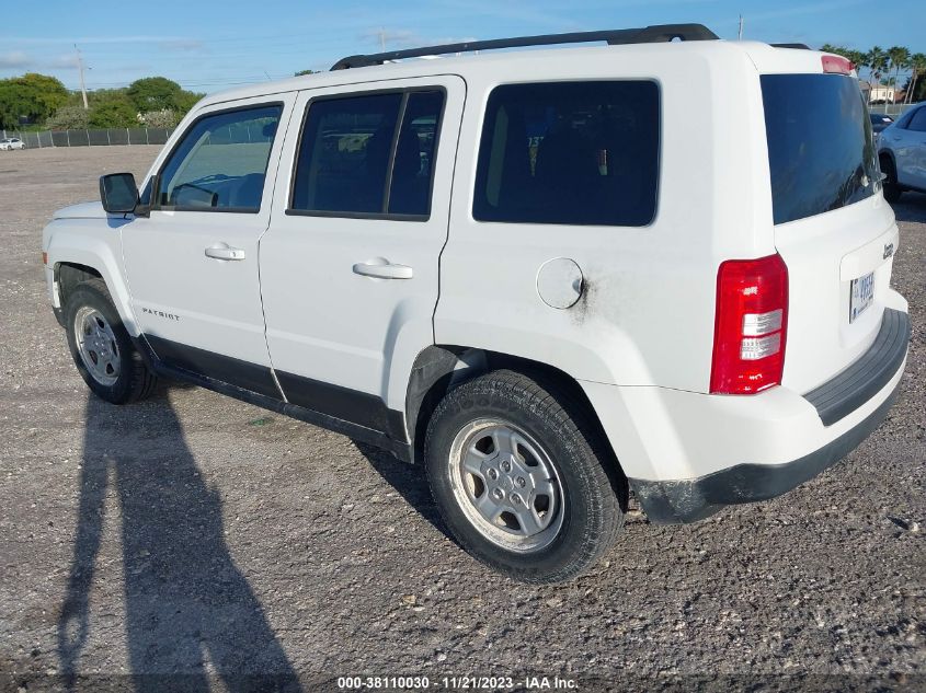 2015 JEEP PATRIOT SPORT - 1C4NJPBA1FD418652