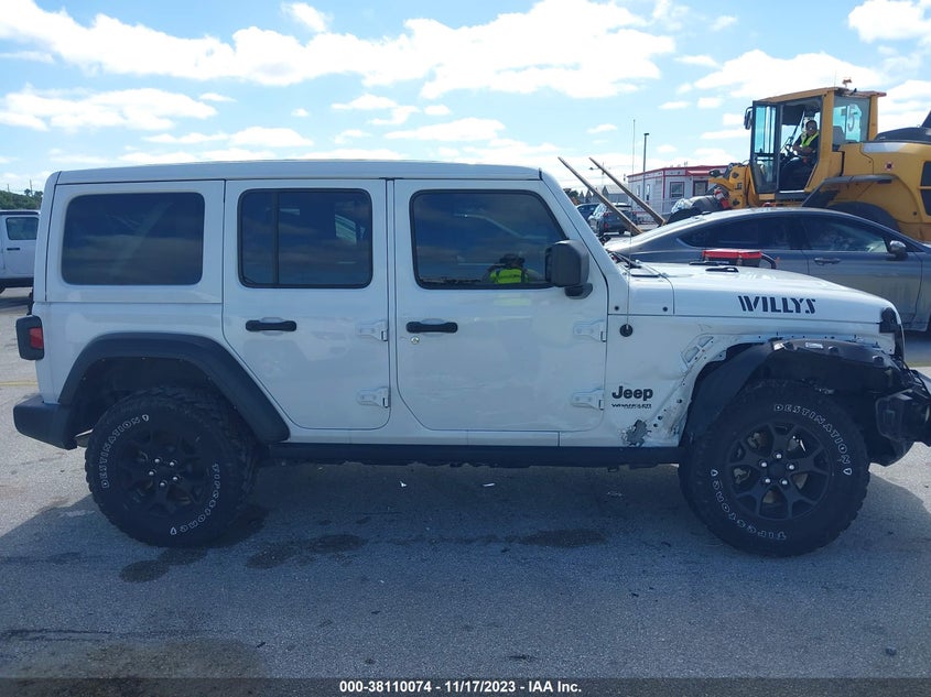 VIN 1C4HJXDN4MW794020 2021 JEEP WRANGLER UNLIMITED SPORT