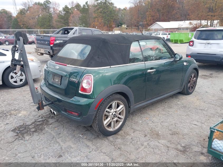 2013 MINI CONVERTIBLE COOPER S - WMWZP3C50DT297400
