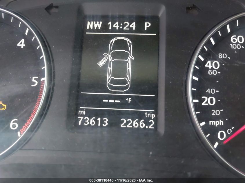 2013 VOLKSWAGEN PASSAT SE - 1VWBN7A35DC046758