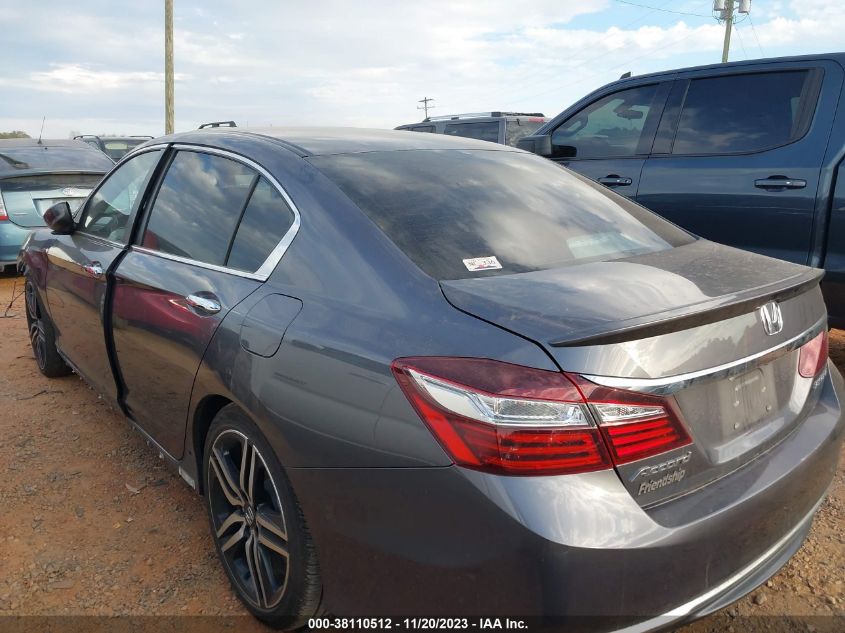 2016 HONDA ACCORD SPORT - 1HGCR2F52GA186129