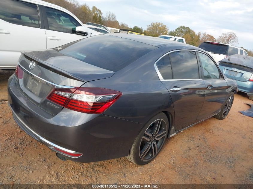 2016 HONDA ACCORD SPORT - 1HGCR2F52GA186129