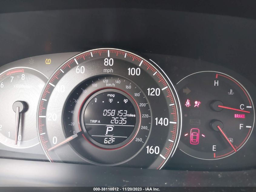 2016 HONDA ACCORD SPORT - 1HGCR2F52GA186129