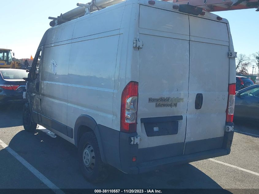 2018 RAM PROMASTER 2500 HIGH ROOF 136" WB 3C6TRVCG5JE112821
