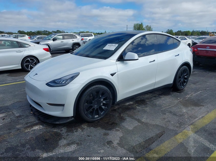 VIN 5YJYGDEE2MF193463 2021 TESLA MODEL Y
