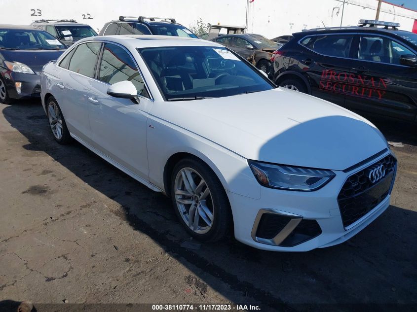 2022 AUDI A4 PREMIUM PLUS 45 TFSI S - WAUEAAF48NN009247