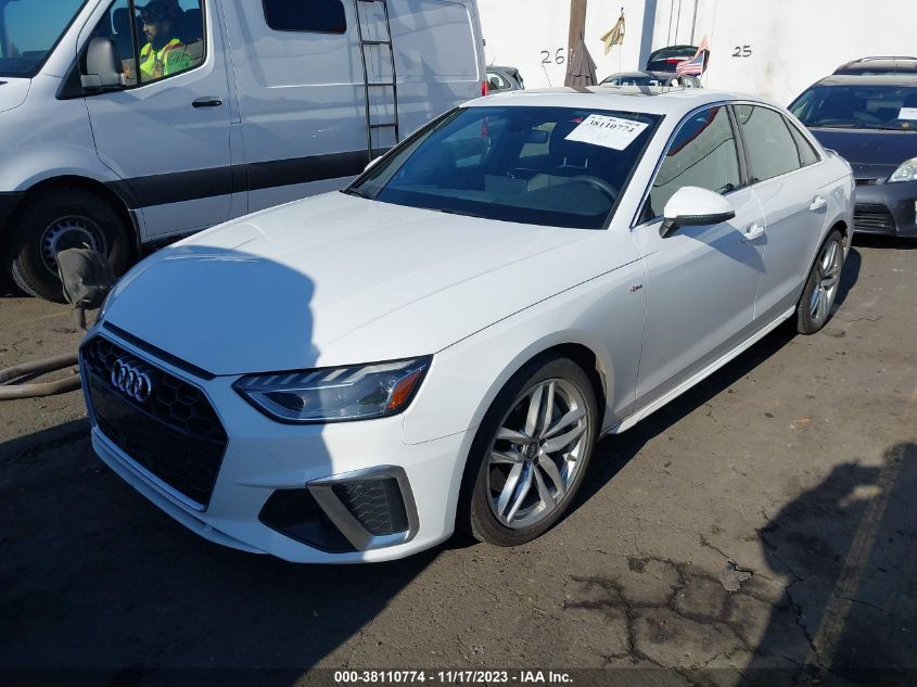 2022 AUDI A4 PREMIUM PLUS 45 TFSI S - WAUEAAF48NN009247