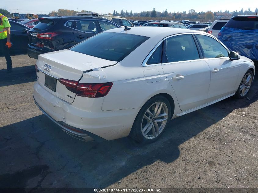 2022 AUDI A4 PREMIUM PLUS 45 TFSI S - WAUEAAF48NN009247