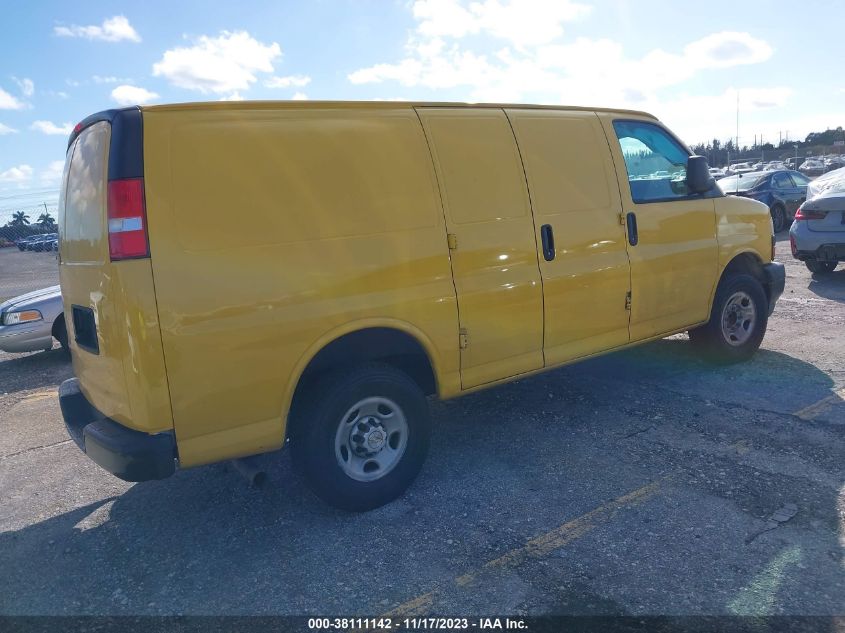 2021 CHEVROLET EXPRESS CARGO RWD 2500 REGULAR WHEELBASE WT 1GCWGAFP4M1145803