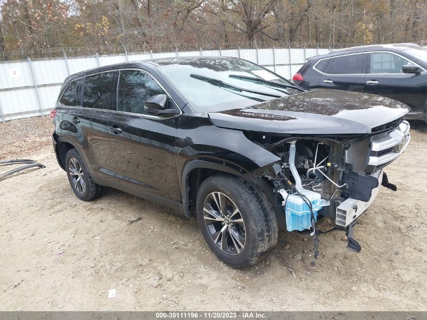 2019 TOYOTA HIGHLANDER LE PLUS - 5TDZZRFH3KS354710