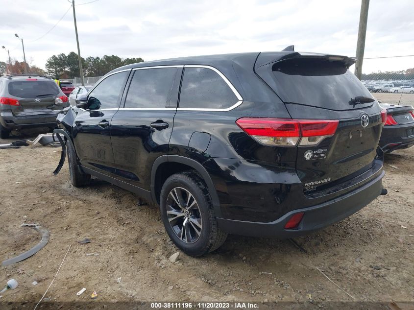 2019 TOYOTA HIGHLANDER LE PLUS - 5TDZZRFH3KS354710