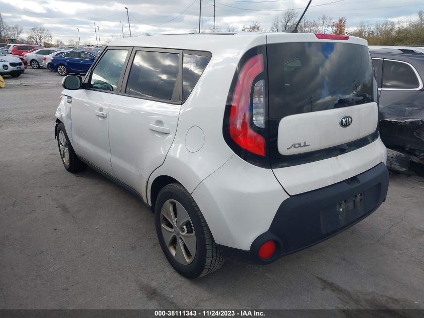 2016 KIA SOUL BASE - KNDJN2A26G7254735