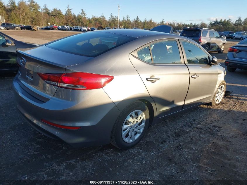 2018 HYUNDAI ELANTRA SE - 5NPD74LF4JH284113